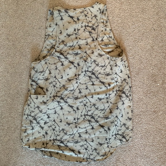 Beige Marble Splatter Top Blouse - XXS - Picture 4 of 4